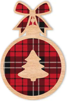 Obrázek produktu pro Vánoční ozdoby ze dřeva, průměr 32 cm
