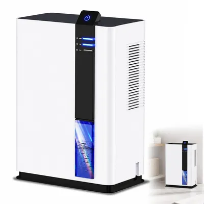 Produktbild von Peltier Luftentfeuchter für Räume bis 60 m², elektrischer Raumentfeuchter mit LED Display, 3L Tank, leise Entfeuchtung für Wohnung