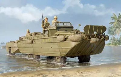 Productafbeelding van GMC DUKW-353 met WTCT-6 aanhanger / schaal 1:35