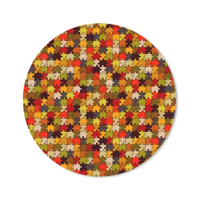 Produktbild von MuchoWow® Mauspad Mousepad Puzzle - Muster - Herbst 40x40 cm - Mousepads - Maus Mat - Pad - Mausunterlage - Schreibtisch Accessoires