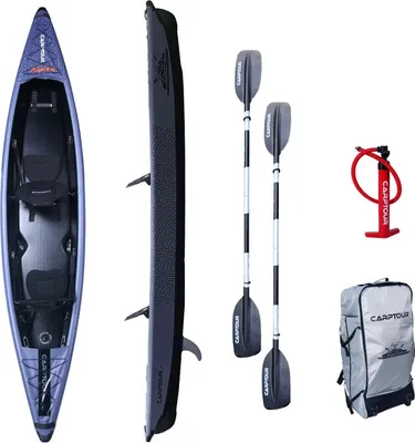Produktbild von Carptour 415 Aufblasbares Kayak Kajak PVC | Angelboot 415x80cm für See & Angeln