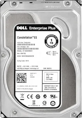 Productafbeelding van Harddisk HDD, interne schijf, SAS, Seagate Constellation ES, 1TB, 3,5 inch, Dell, modelnummer 0m5xd9
