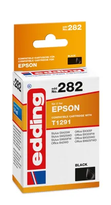 Produktbild von edding EDD-282 schwarz Druckerpatrone kompatibel zu EPSON T1291L