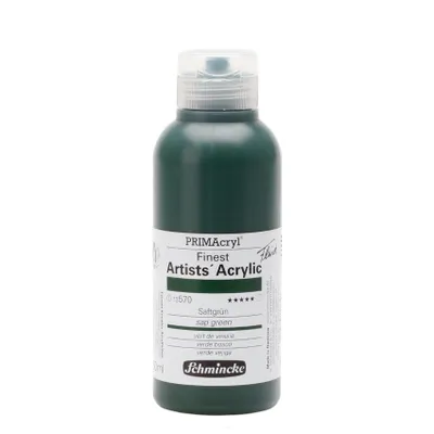 Produktbild von Schmincke 250ml PRIMAcryl Saftgruen Acryl 13 570 027 fluid