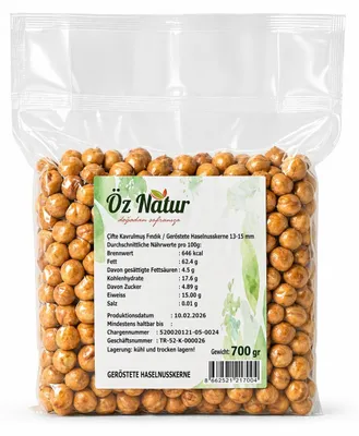 Produktbild von Öz Natur | Doppelt Geröstete Haselnusskerne 800g
