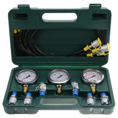 Produktbild von Hydraulische Drucktestset - Mit Manometer, Testschläuchen und hitzebeständigen Anschlüssen