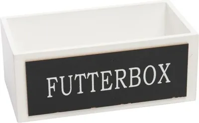 Produktbild von Freese Holzkiste  Futterbox, weiß 25 x 13 x 10 cm