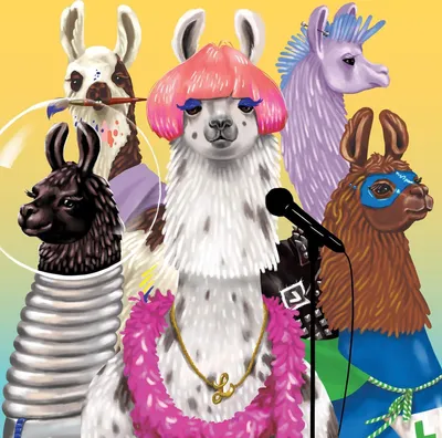Produktbild von Llama Rama 500 Piece Family Puzzle