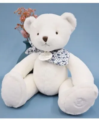 Image de Doudou ours en peluche, blanc, 25 cm