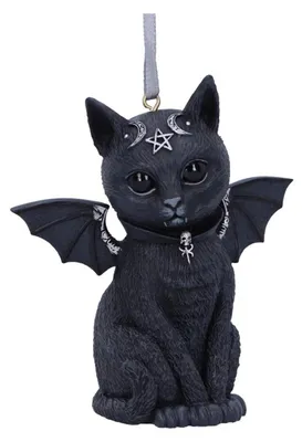 Productafbeelding van Malpuss Heksenkat kerstornament, 9 cm