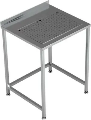 Immagine prodotto di Tavolo da lavoro Combisteel con vassoio raccogligocce integrato, in acciaio inox, 700x650x900 mm