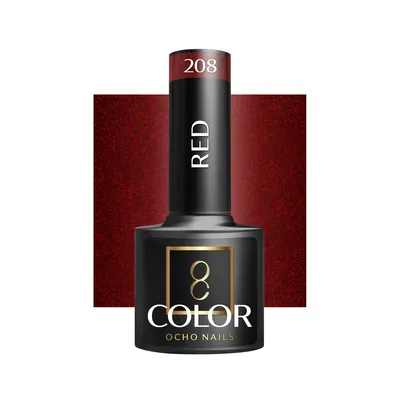 Produktbild von OCHO NAILS Hybrid-Lack rot 208 -5 g