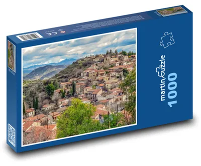 Zdjęcie produktu dla Puzzle 1000 Lofou - Cypr, malownicza wioska - martinpuzzle