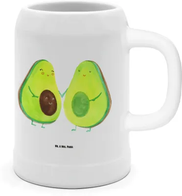 Produktbild von Mr. & Mrs. Panda Krug Avocado Pärchen - Weiß - Geschenk, Tonkrug, Avocados, Keramikkrug, Bier Seidel, Familie, Humpen, Babyshower, Liebe