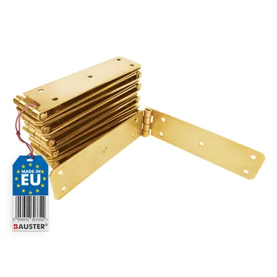 Produktbild von BAUSTER® Verzinkte Scharniere 35x250 mm Umwickeltes Schwerlasttürscharnier Kastenscharnier Geflechtscharnier KIT 10 Stuck