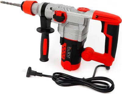 Image de Marteau piqueur électrique - Marteau burineur/marteau à béton - 2200 W - 220 V - Pour béton et maçonnerie - CE - Rouge