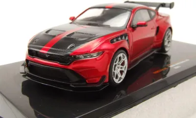 Zdjęcie produktu dla Ixo Models MOC344 Ford Mustang GTD 2025 ciemnoczerwony 1:43