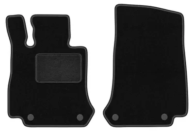 Immagine prodotto di Tappetini anteriori in moquette per Mercedes EQC N293 dal 2019 (SUV) – 2 pezzi, neri, su misura – Wielganizator LUX