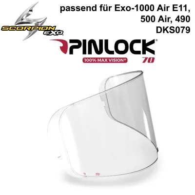 Produktbild von Scorpion Exo Pinlock DKS079 klar Maxvision 70 ( Exo-490/500/1000)