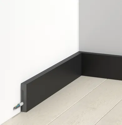 Produktbild von Mardom Sockelleiste MD359B Polyforce 16 x 70 x 2000 mm Schwarz Fußleiste