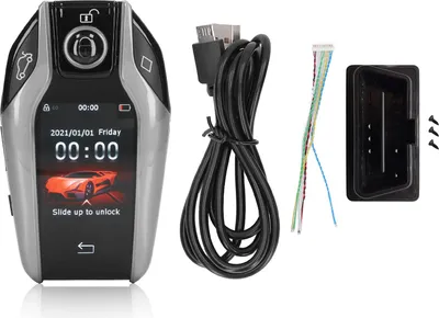 Obrázok produktu pre Univerzálny kľúč TK800+ s dotykovou obrazovkou LCD Smart Key Diaľkové bezkľúčové ovládanie pre všetky modely s tlačidlom Startstop Silver
