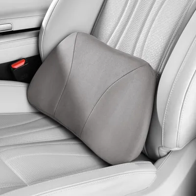 Imagen del producto de Solidchoice - Cojín lumbar de ante - Cojín ergonómico para soporte lumbar, ideal para el coche y la oficina