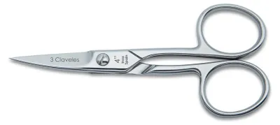 Produktbild von 3 Claveles 12019 - Nagelschere, gebogen, rostfrei, 4"