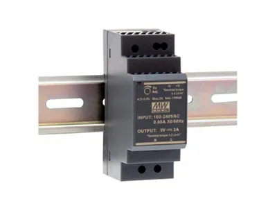 Obrázek produktu pro MEAN WELL spínaný napájecí zdroj na lištu DIN 36 W 24 V/1,5 A, 1 ks.