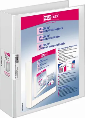 Obrázek produktu pro Veloflex VELODUR - A4 - Polypropylen (PP) - Weiß - 300 Blätter - 80 g/m² - 4 cm