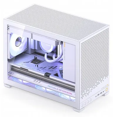 Obrázek produktu pro Jonsbo D32 PRO MESH, Midi Tower, PC, Bílá, Mini-ITX, Micro ATX, Ocel, 17 cm