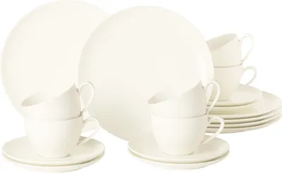 Produktbild von Seltmann Weiden Savona Fine Diamond weiß Kaffeeservice 18-teilig