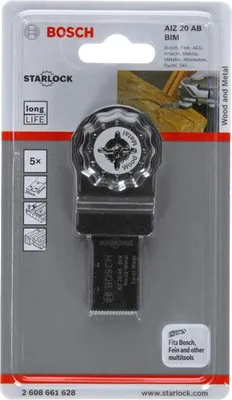 Produktbild von BIM Tauchsägeblatt AIZ 20 AB, Wood and Metal, 30 x 20 mm, 5er-Pack