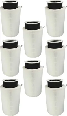 Produktbild von vhbw 8x Luftilter Ersatz für Trebs 15679093 für Luftreiniger - Kombifilter Vorfilter + HEPA + Aktivkohle