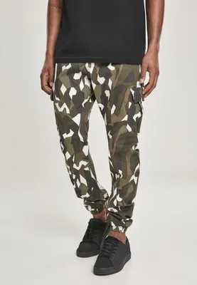 Immagine prodotto di Urban Classics Pantaloni cargo in twill stretch mimetico geometrico - 34