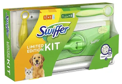 Image de Swiffer Starter Set balai à sol + poignée aimant à poussière