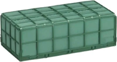 Produktbild von OASIS® Nass Steckschwamm Ziegel TOMAZ mit Rundumgitter, grün, 23x11x8cm - Nasssteckschaum