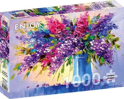 Zdjęcie produktu dla Puzzle 1000 elementów Enjoy – Bukiet bzu w wazonie