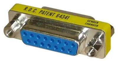 Image de Adaptateur PC, DB15 F - DB15 F, noir, Logo 68054