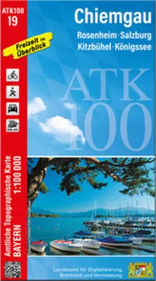 Obrázek produktu pro ATK100-19 Chiemgau (Oficiální topografická mapa 1:100000)