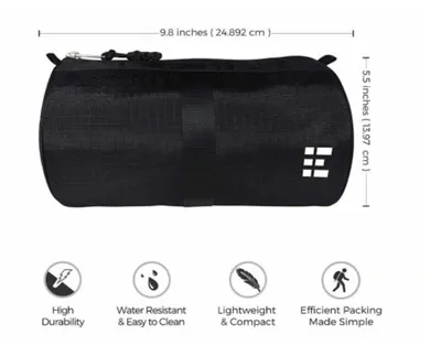 Immagine prodotto di Zero Grid borsa cosmetica da viaggio per uomo, nera