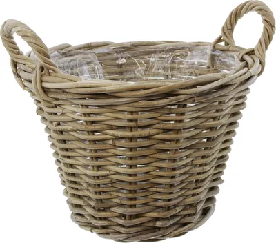 Produktbild von Frank Flechtwaren Pflanzkorb Rattan mittel 107946 Weidenkorb Blumenkorb Dekokorb