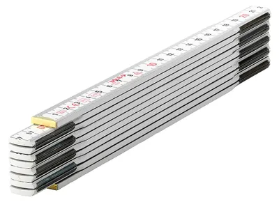 Produktbild von SOLA Holz-Meterstab HW 2/10, weiß, EG-Klasse 3, 2 m