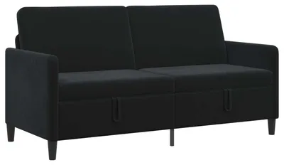 Produktbild von Sofa mit Stauraum Schwarz 172 x 78 x 87 cm Polyester