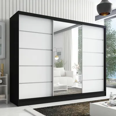 Produktbild von Schwebetürenschrank AURELIA 1 Schwebetürenschrank AURELIA 2 200 cm mit Spiegel, 3 Türen, 3 Schubladen