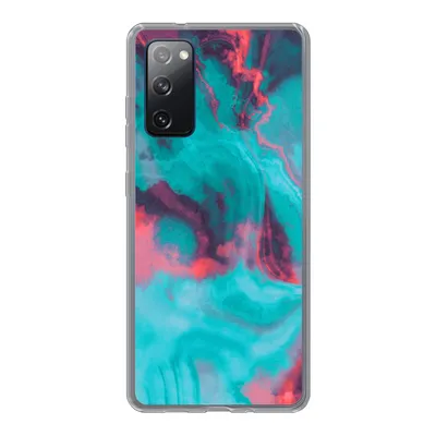 Produktbild von MuchoWow® Handyhülle Schutzhülle Hülle für Samsung Galaxy S20 FE Abstrakt - Neon - Rosa - Blau Silikon Softcase Handy Hülle - Abdeckung - Geburtstag Teenager