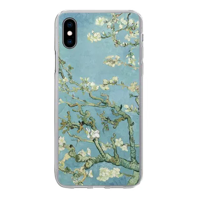 Produktbild von MuchoWow® Handyhülle Schutzhülle Hülle für iPhone Xs Mandelblüte - Van Gogh - Kunst Silikon Softcase Handy Hülle - Handytasche