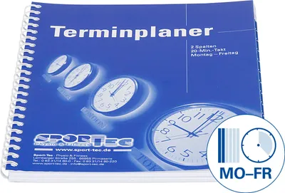 Produktbild von Terminplaner, 2 Spalten, 20-Min.-Takt, Montag - Freitag, A4