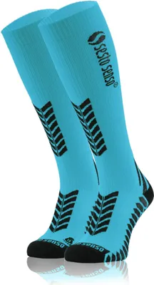 Produktbild von Sesto Senso Sportliche Kniestrümpfe Unisex Hohe Atmungsaktive Sportsocken Blau 43-47