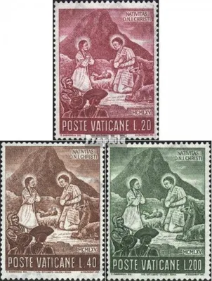 Produktbild von Briefmarken Vatikanstadt 1965 Mi 487-489 (kompl.Ausg.) postfrisch Sondermarken