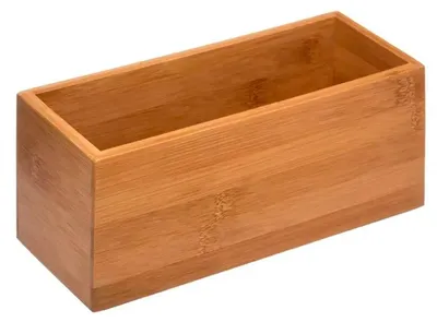 Zdjęcie produktu dla 5five Simply Smart pudełko do przechowywania wykonane z bambusa brązowe 9 cm x 23 cm x 9,5 cm nowoczesna dekoracja